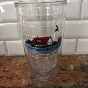 Portland Head Light Tervis Clear Tumbler with Embroidered Lighthouse Design